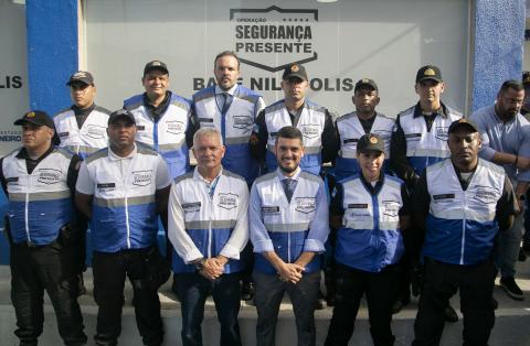 Policiais do Segurança Presente no primeiro dia de trabalho em Nilópolis